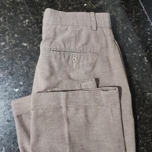 Vintage Polo Ralph Lauren Dress Pants Houndstooth Pleated Cuffed Classic 32x28